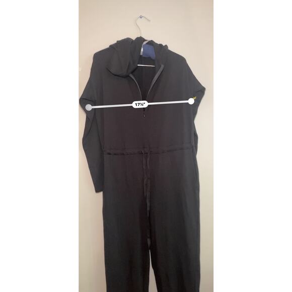 Eileen Fisher • Cozy Brushed Terry Hug Hooded Jumpsuit size XS - Picture 5 of 9